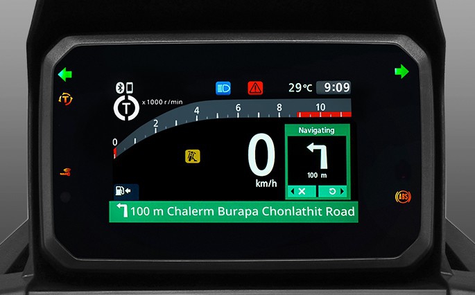 จอ TFT สี 5 นิ้วพร้อม Honda RoadSync ของ Honda ADV 350