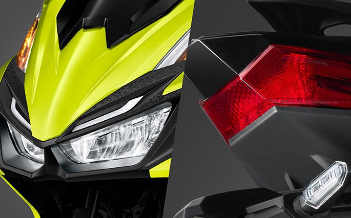 ไฟหน้า Dual LED Headlight ของ All New Honda Click 160 2026 เส้นสายเฉียบคม ไฟ LED รอบคัน