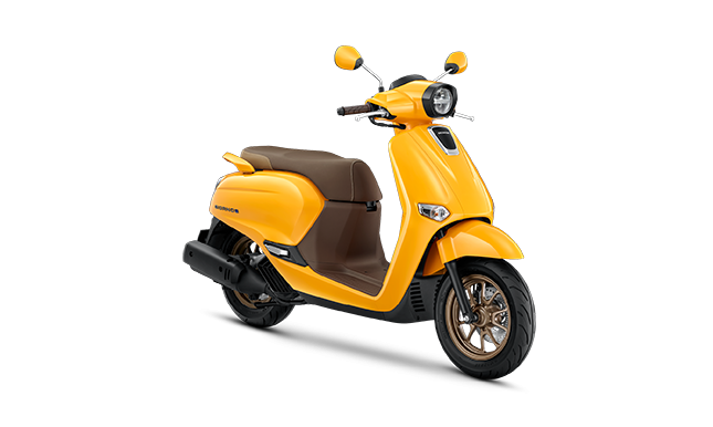 Honda Giorno+ 2026 สีเหลือง-น้ำตาล YBR ทูโทนวินเทจ เต็มคัน