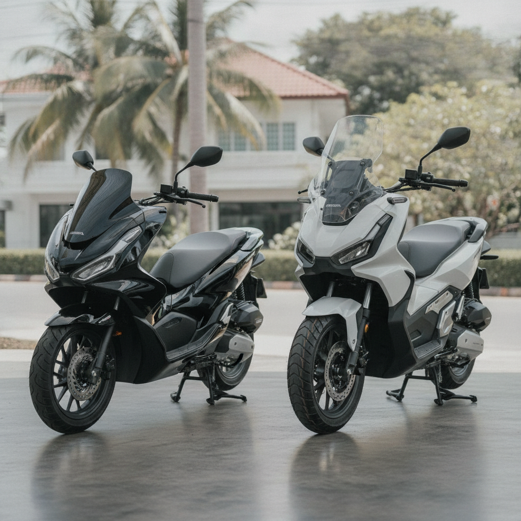 Honda PCX 160 vs ADV 160 ภูเก็ต — เปรียบเทียบจริง ก่อนตัดสินใจเช่าหรือซื้อ
