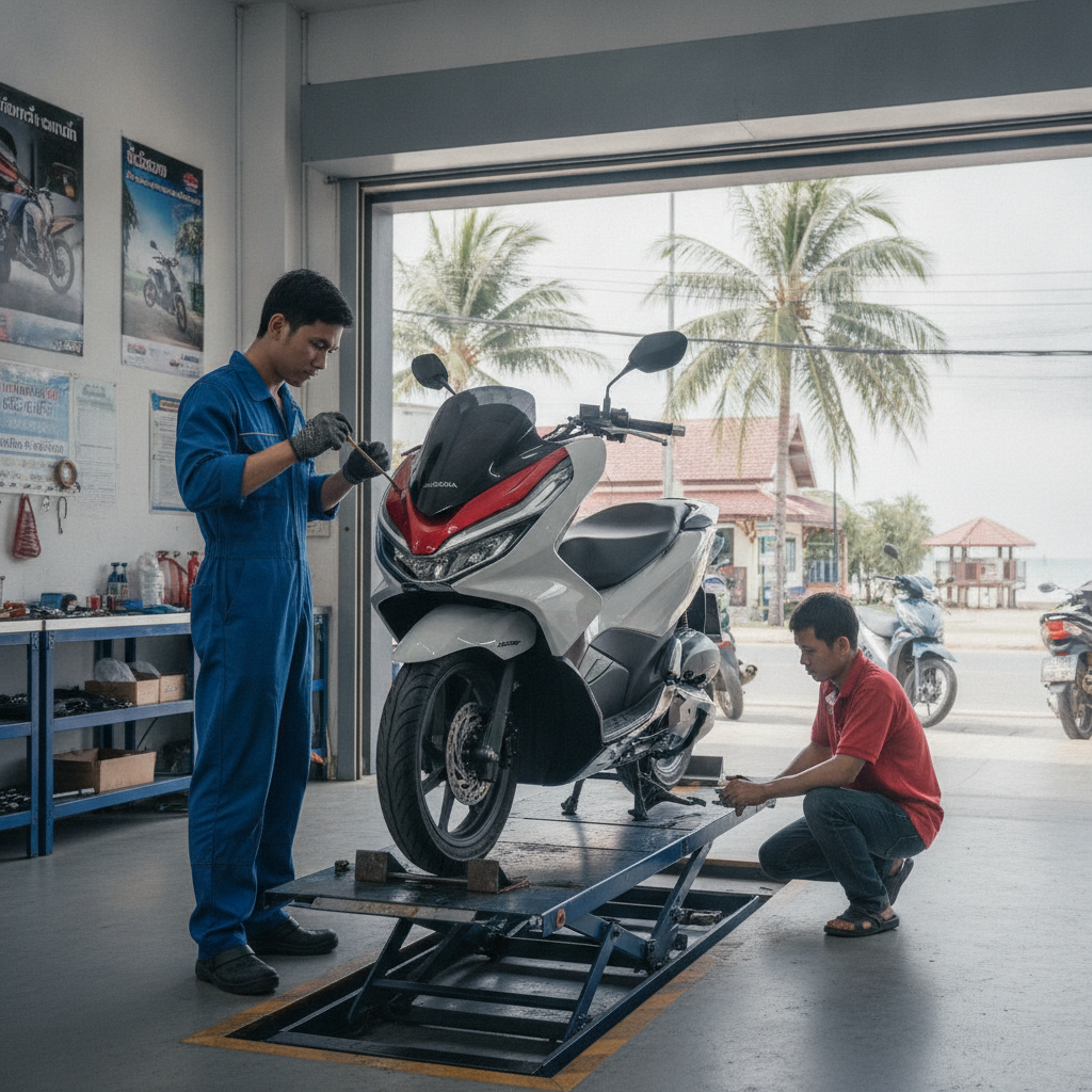 คู่มือการดูแลรักษา Honda PCX 2025 — ช่างบอกเองทุกระยะ