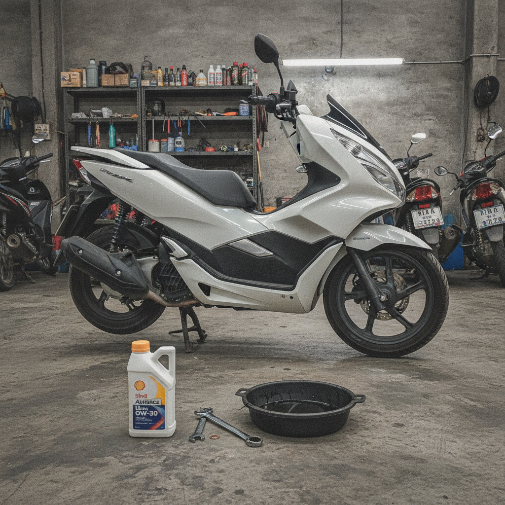 honda-pcx-2025-engine-oil-change