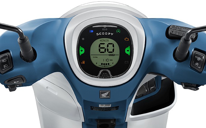 หน้าปัด Full Digital Meter พร้อม Eco Lamp ของ Honda Scoopy 2026
