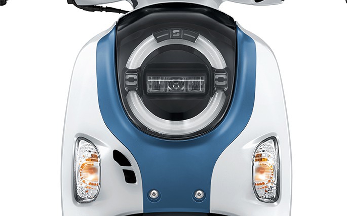 ไฟหน้า LED Crystal Block ดีไซน์ตัว S ของ Honda Scoopy 2026