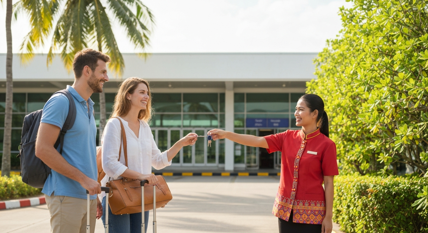 ลงเครื่องสนามบินภูเก็ต ไปที่พักอย่างไรดี? รวมพิกัดรับรถเช่าทันทีหน้าสนามบิน ไม่ต้องเสียค่ารถต่อเข้าเมือง