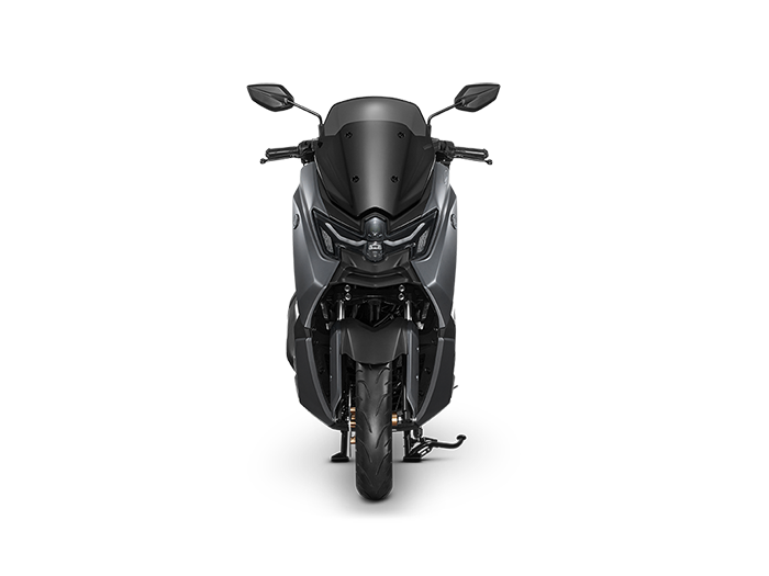Yamaha NMAX 155 2026 รุ่น Tech Max สีเทา-ดำ Silver Chrome เกียร์ YECVT เต็มคัน